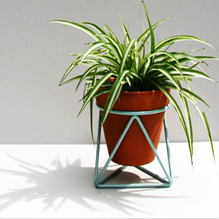 Gold Wrought Iron Flowers Stands, Small Planter Stand Outdoor