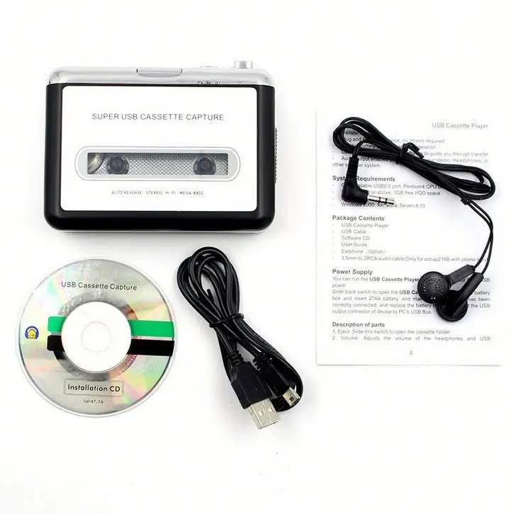 Super usb cassette capture player ,AFw2p portable teaching voice amplifier