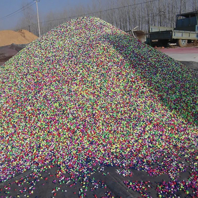 
multiple color dye pea shaped Gravels 