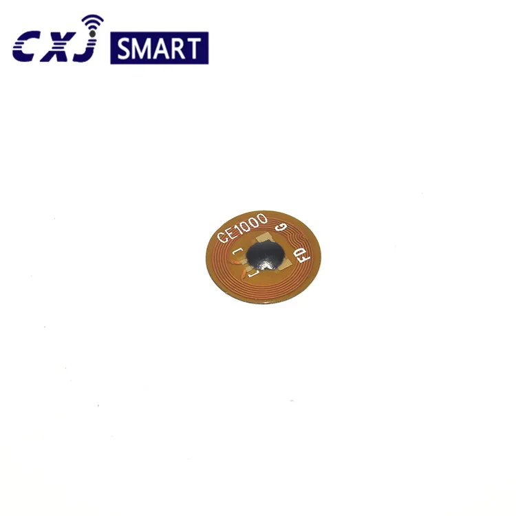 Mini Micro tiny small ferrite nfc213 label Dia 10mm 8mm FPC smaller RFID  tag anti-metal NFC stickers