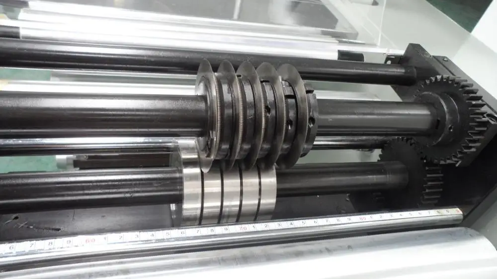 Has video PVC edge banding slitting machine,slitter rewinder