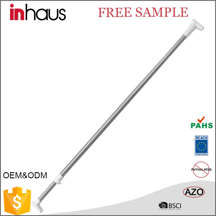 Отличное качество, портативная дешевая Регулируемая раздвижная душевая занавеска из нержавеющей стали, трубка