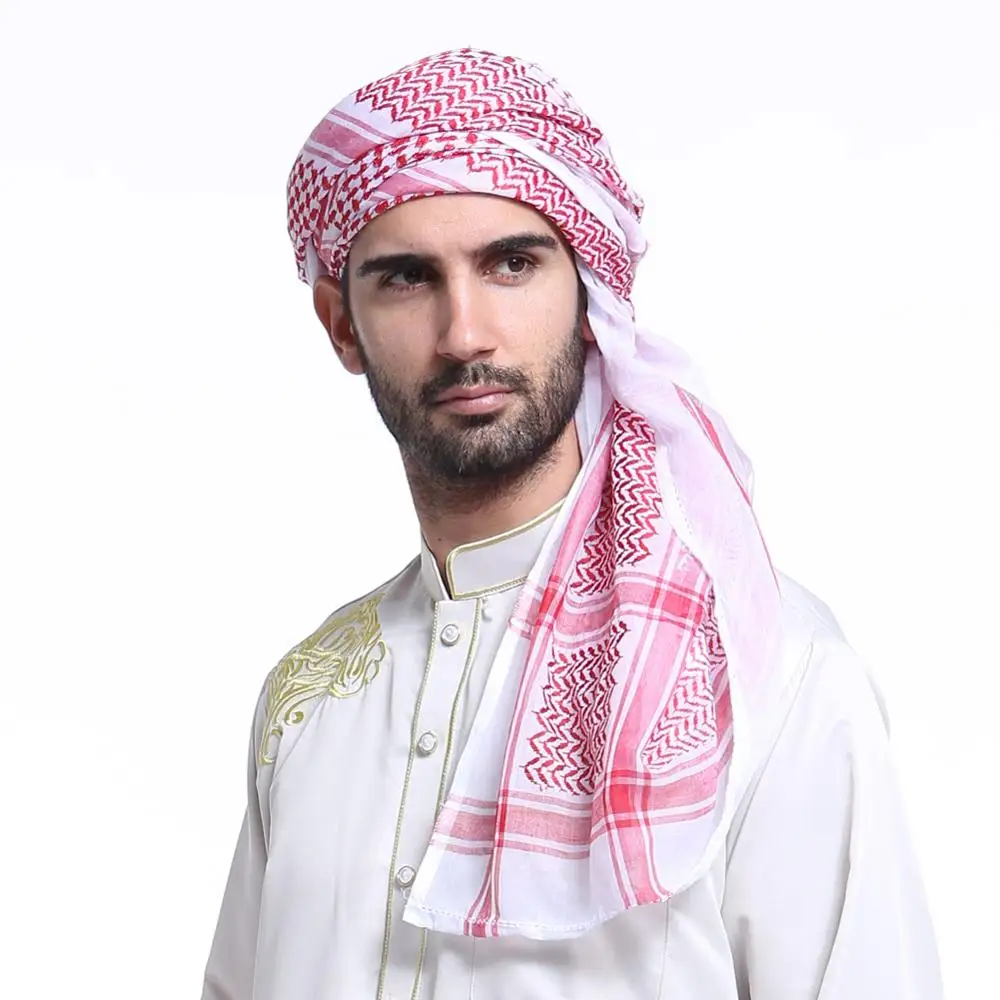 2018 islamic arab men square scarf beautiful pattern hijab fine  polyester  printed  hijabs