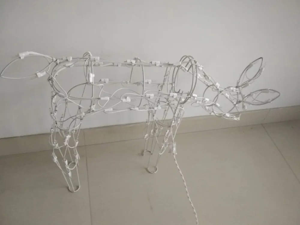 Motif Lighting Outdoor Unique LED Christmas Reindeer Animals Light For Street Garden Mall Park Holiday Decoration