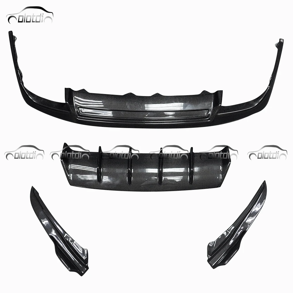 Auto Fins Spoiler Rear Bumper Lip Side Splitters Carbon Fiber Rear Diffuser for Lexus IS F Sport 2012+