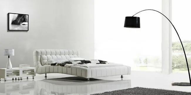 Современной Искусственной кожи PU рамка кровати мебель для спальни Программное Обеспечение кровати Итальянский Стиль