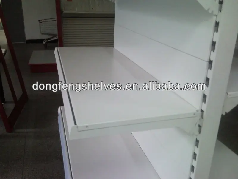 
European style metal supermarket display rack shelf 