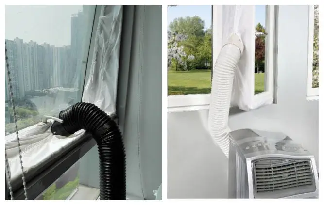 
3m 4m 5.6m Size Window Seal Cloth For Air Conditioner With High Quality Waterproof And Zipper Lock Function 