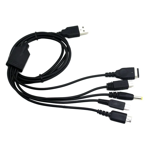 
5 in1 USB Charging Cable Charger for PSP Nintendo WII U GBA SP 3DS NDSL XL DSI DSBG 
