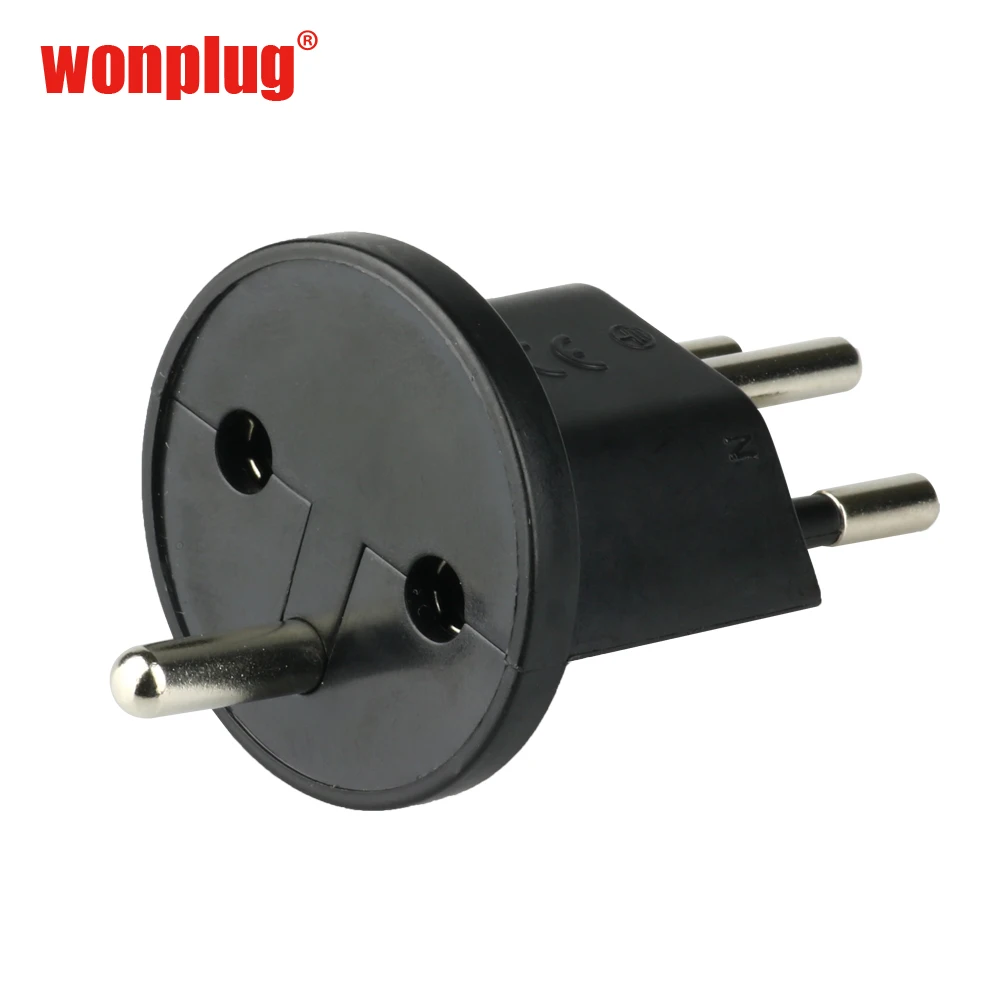 Germany schuko France to swiss permanent fixed adapter plug