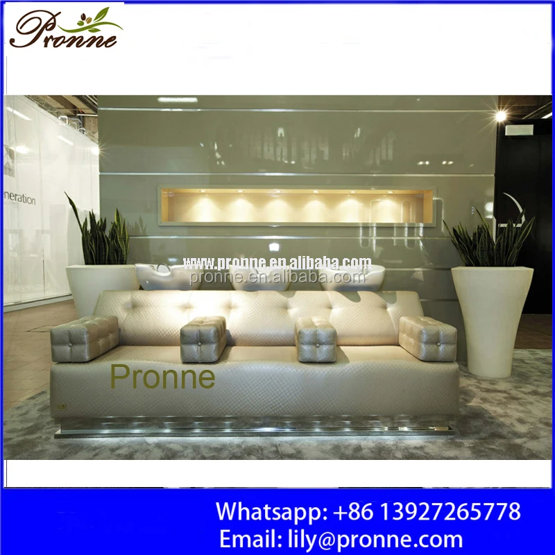 Auto adjust shampoo backwash double seats hair salon shampoo station chair