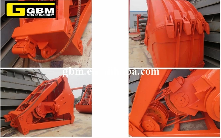 12T clamshell mechanical dredging grab, grab dredger