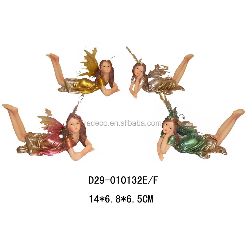 Miniature angel figurine western angel figurine resin wing angel figurine