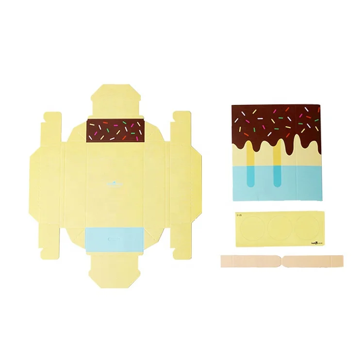 factory stock paper gift box ice cream favor baby shower wedding souvenir candy box