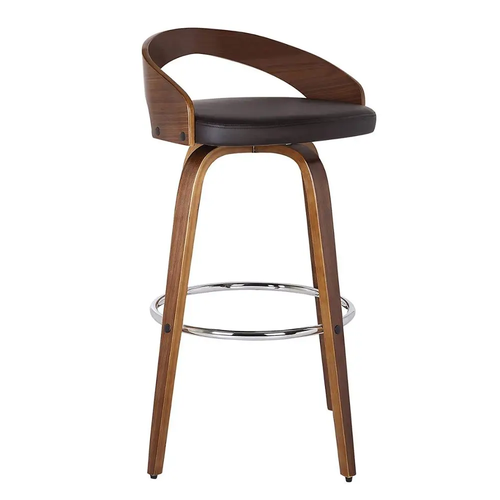 
Rustic style solid wood bar chair 