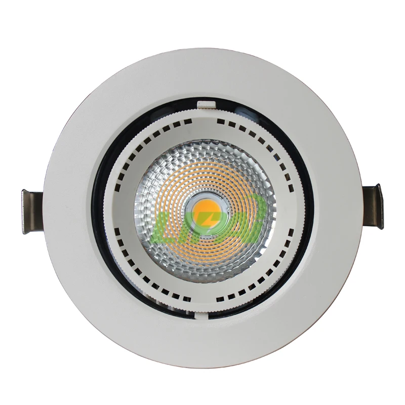 7w 15w 30w 40w gimble led COB downlight spotlight dimmable for Commercial Adjustable beam angle 24/60degree 30000hours