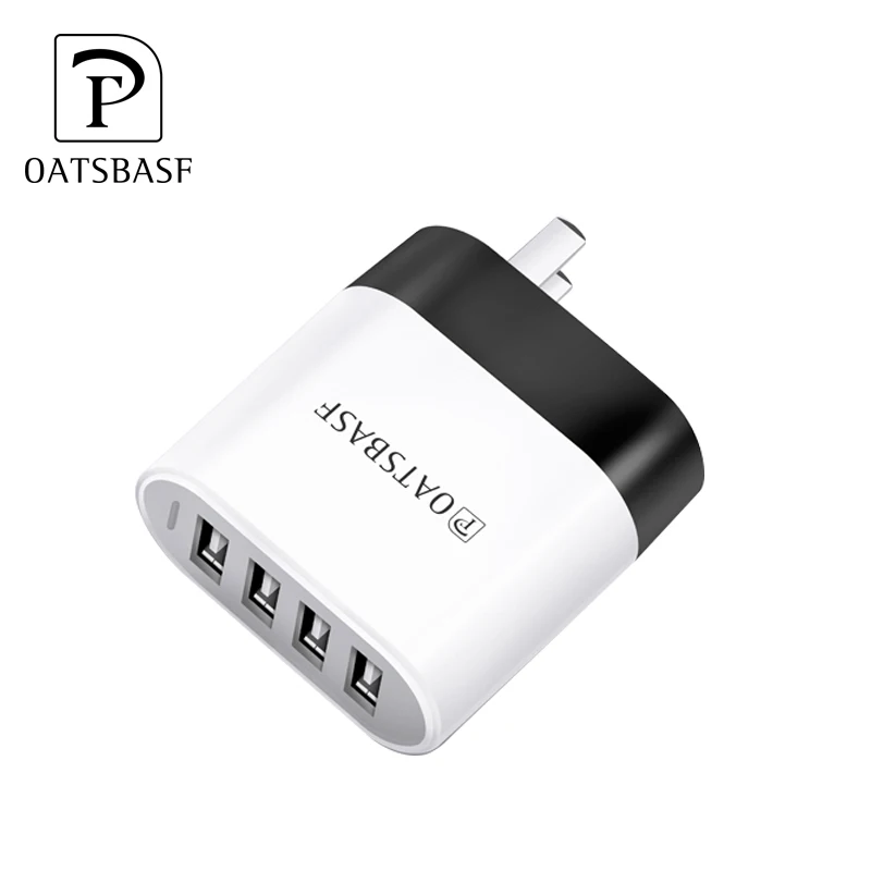 Manufacturer China practical intelligent shunt 4 USB port fast charger for mobile phones