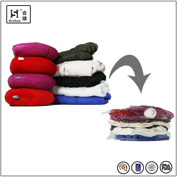 
Manufacture Plastic Space Saver Bag Vacuum-Seal Cube-Shaped Storage Bag 