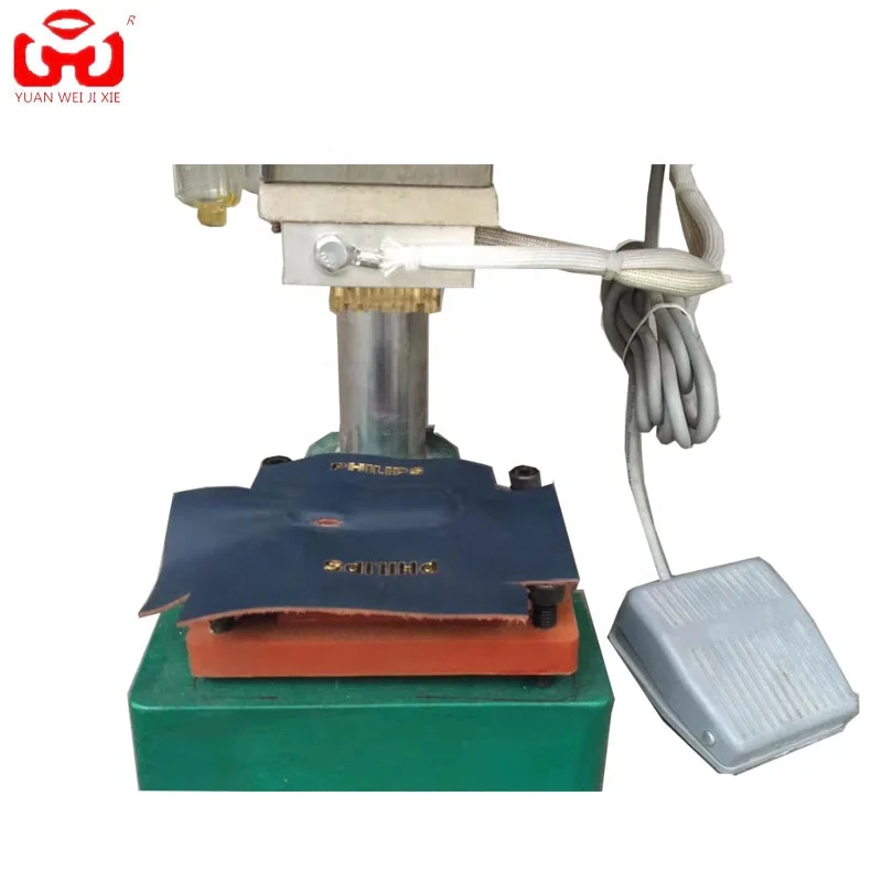 small pneumatic heat leather/paper/wood embossing machine