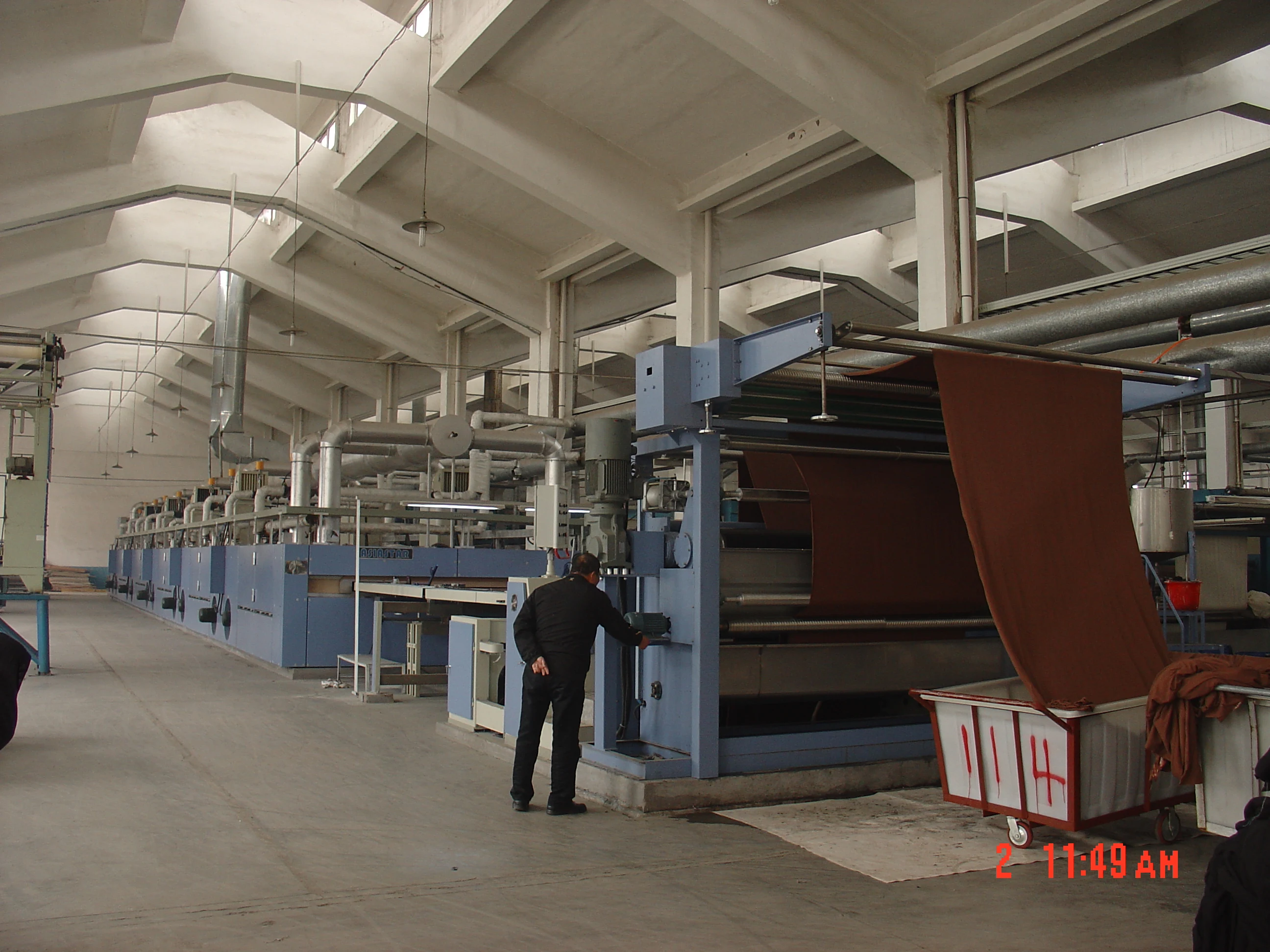 Textile Stenter heat setting finishing machine