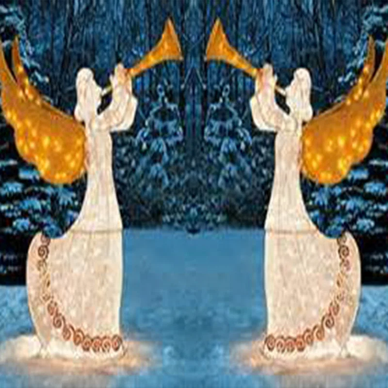 Уличные рождественские украшения светодиодная веревка подсветка наборы для коммерческого жилья рождественского двора