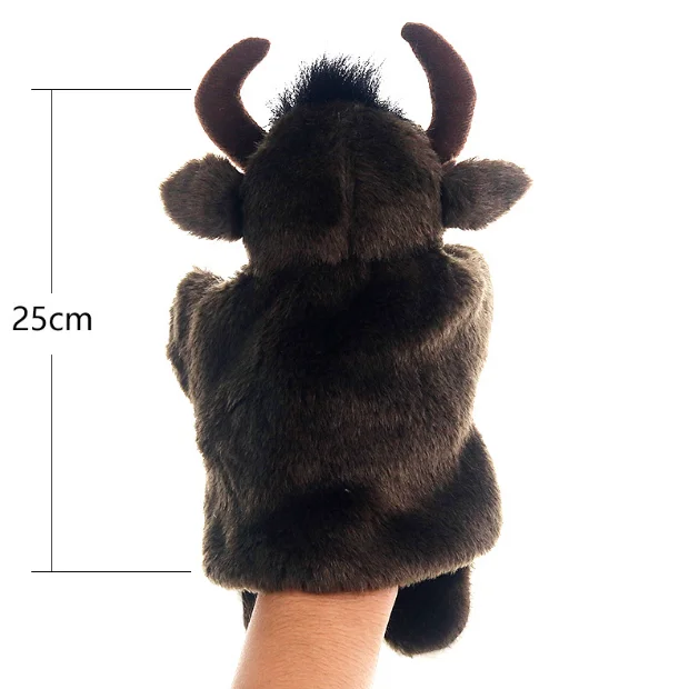 Plush hand Puppet Cow Hand Puppet 25cm Animal Toys Cute Soft Toys For Child