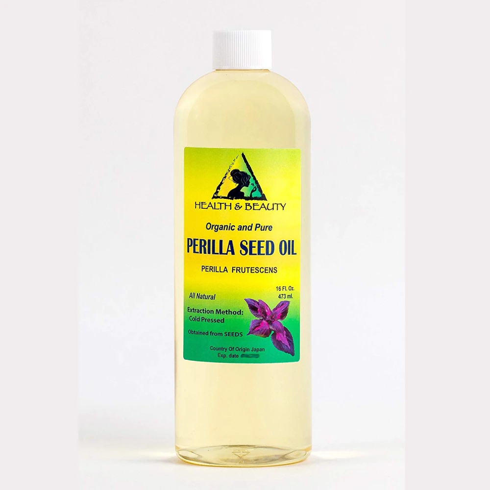 Egoma масло семян периллы, органический переносчик холодного прессования, свежий, 100% чистый, 16 унций