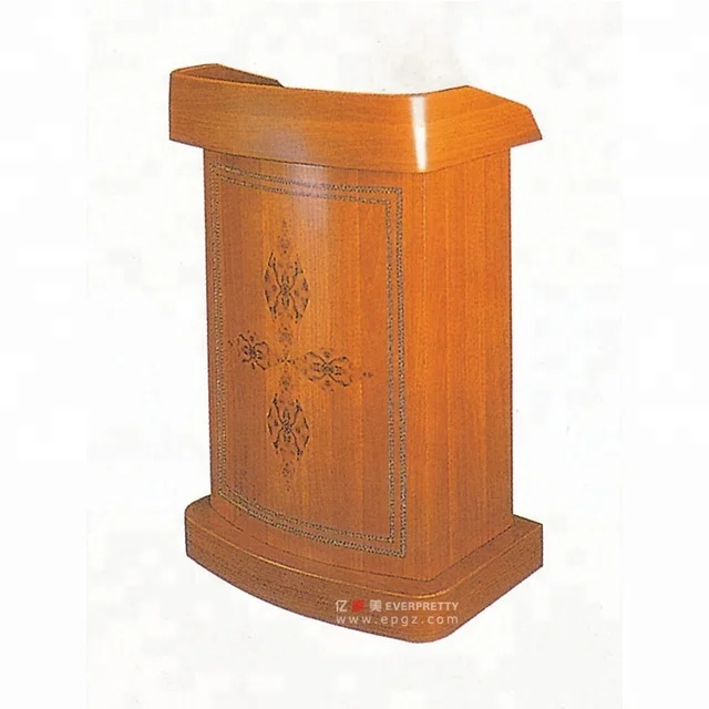 Высокое качество современный деревянный церковной кафедры дизайн подиум трибуна