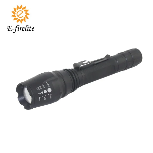 
factory custom made zoom adjustable rechargeable tactical flashlight led 