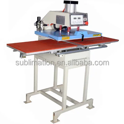 Factory price dual heat press machine pneumatic for t-shirt towel jersey