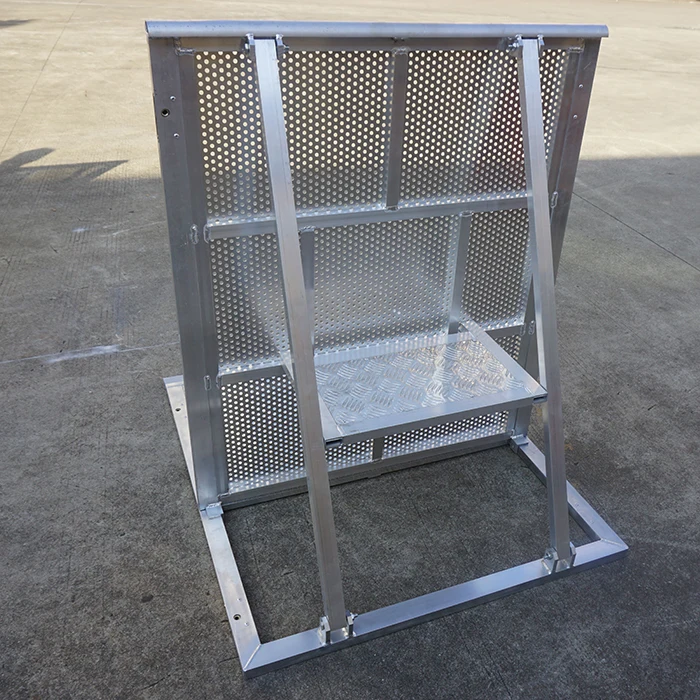 
High quality aluminum crowd barrier with interlocking system 