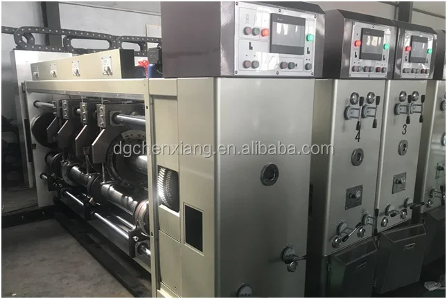 China automatic corrugated box flexo printing carton machine printer slotter for sale