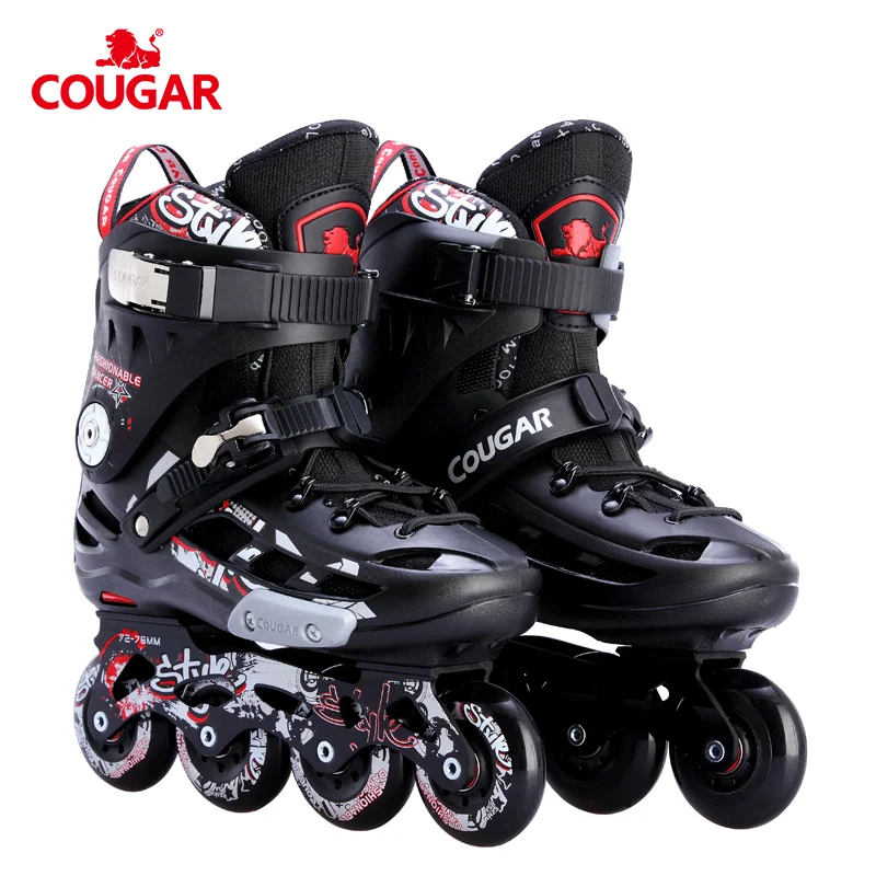 2018 new design Cougar brand 4 rubber wheels aluminium frame roller skate wheels