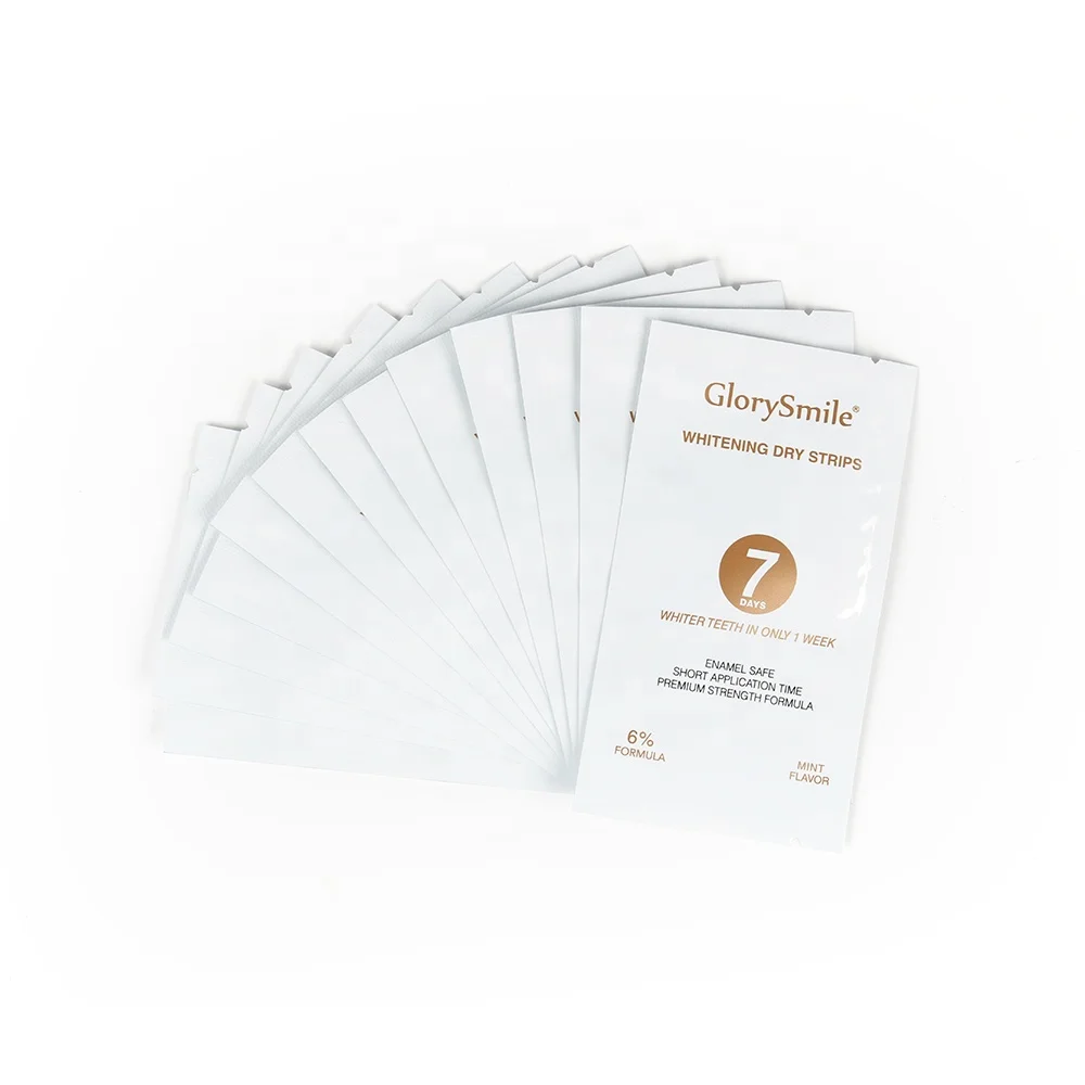 14 Pack Non Peroxide Gel Strips And Dry Strips Dental Care Tooth Whiten Strips For Teeth Whitening