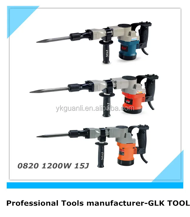 
power tools breaker hammer in electric demolition hammer/drill hammer/jackhammer GLK-0820 