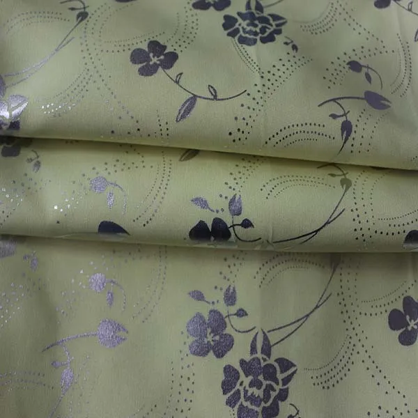 New 2018 gold foil print micro peach fabric for Africa market