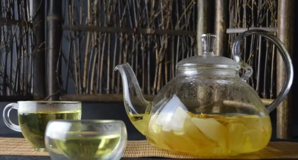 Huang lian hua blooming flower tea yellow Nymphaea tetragona flowers tea