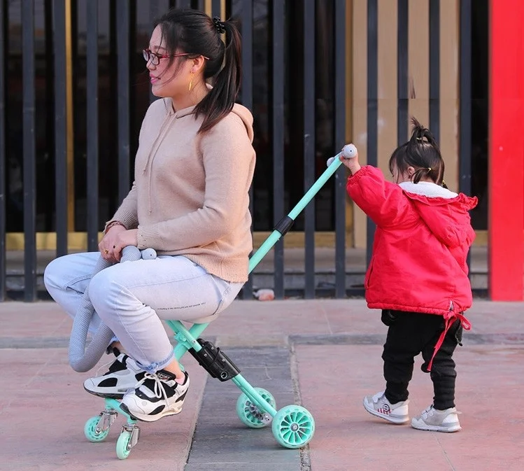 OEM wholesale simple design portable baby stroller light weight 4 wheel baby cart