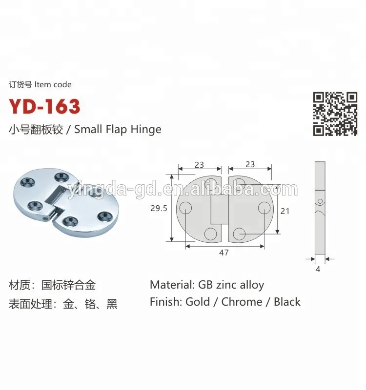 Concealed piano hinges/invisible folding flap table hinges