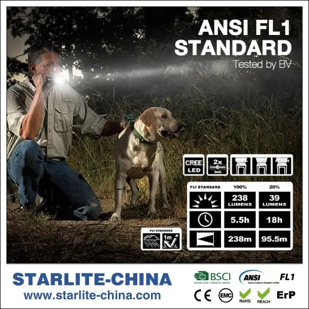 STARLITE 2*C aluminum alloy led torch light