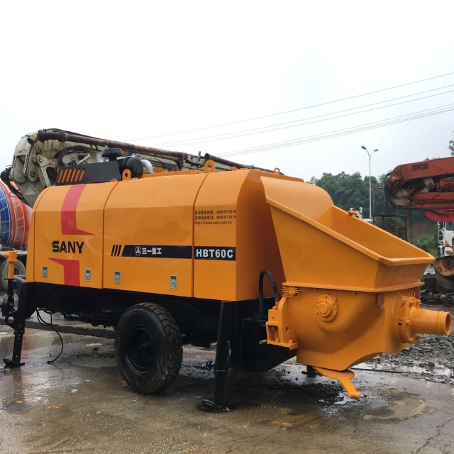 Низкое потребление топлива цементный инъекционный насос Sany стационарный бетононасос для прицепа