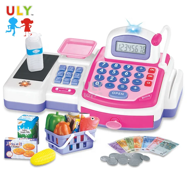 
Children learning resources pretend play kid supermarket cash register toy 