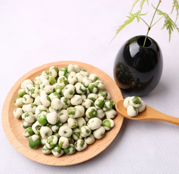 White wasabi roasted green peas snack food wasabi peas