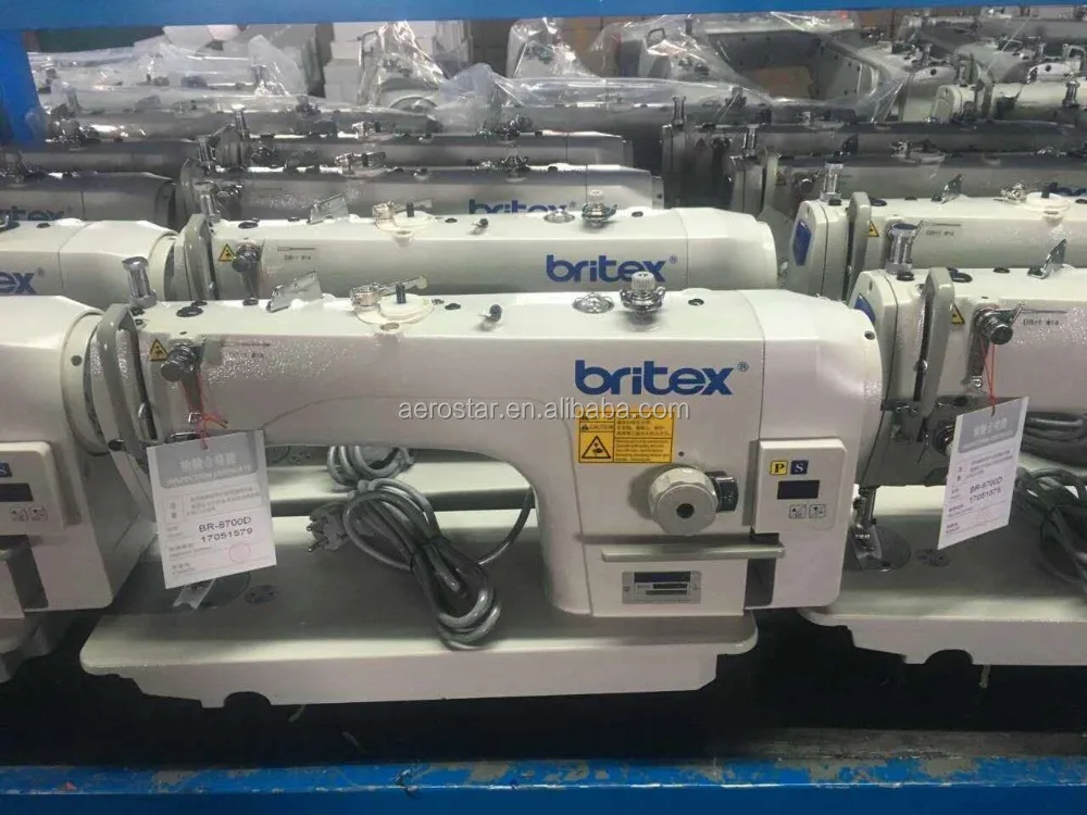 BR-8700D Typical Industrial Highly Integrated Mechatronic Computer Direct Drive Lockstitch With Auto Trimming Sewing Machine