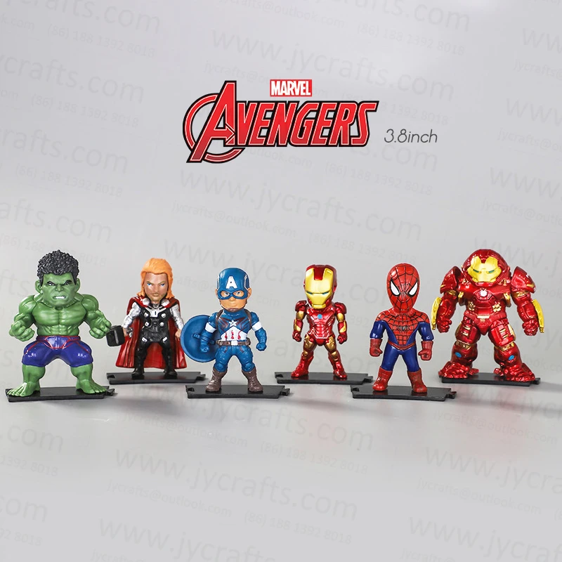Игрушечные фигурки героев Marvel, милый тип, лучший подарок, халкбастер, Капитан Америка, железный человек, Человек-паук, Тор