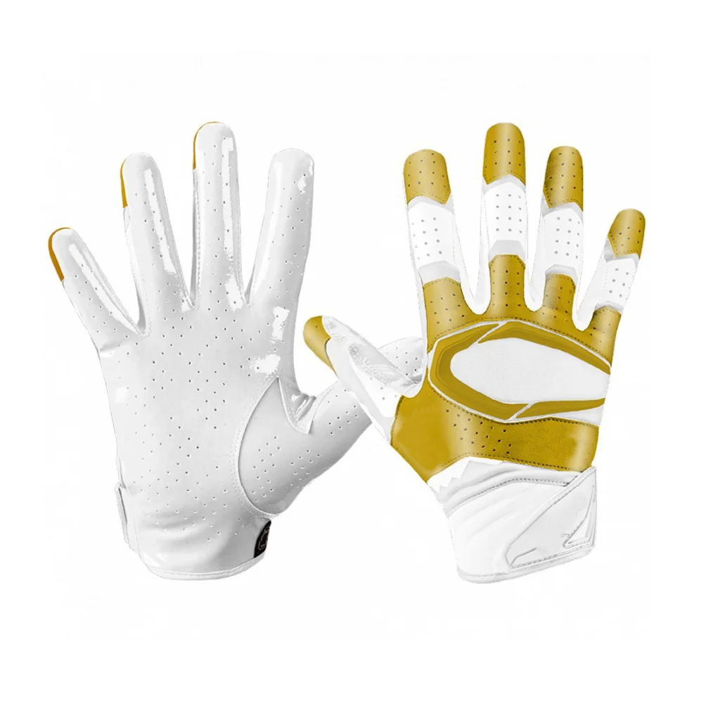 2017 design you own american football gloves, rugby gloves silicone,professional leather american football gloves