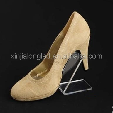 Clear Portable Acrylic Shoe Rack Acrylic Leather Shoes Display Stand