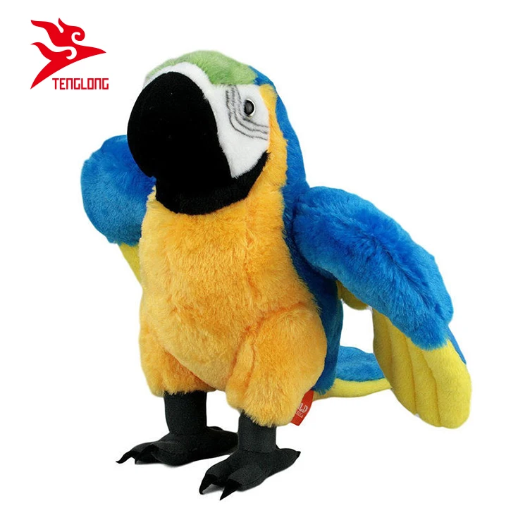 Wholesale 33cm wild republic plush stuffed bird animal parrot toys