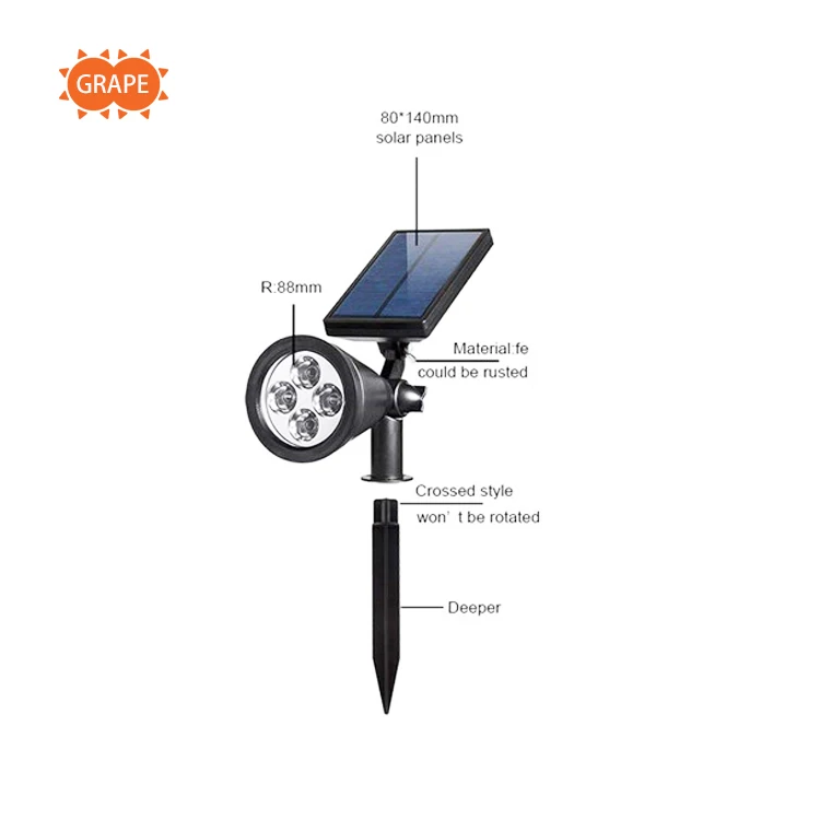 
Waterproof Ip65 Rainbow Warm Cold White Light Color Outdoor Solar Garden Lawn Lights Led Spotlight Waterproof Ip65 Rainbow Warm Cold White Light Color Outdoor Solar Garden Lawn Lights Led Spotlight