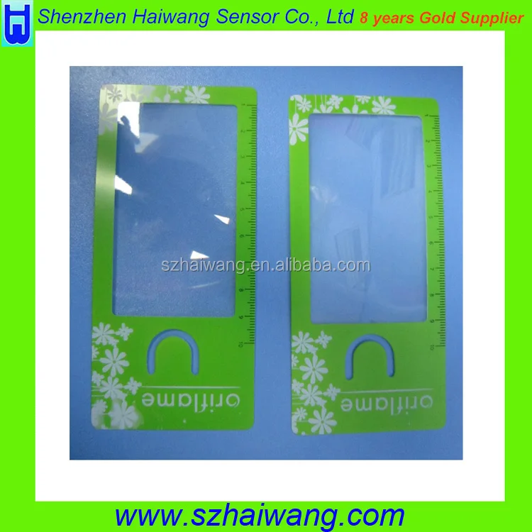 Продвижение Увеличительное стекло Закладки Пластиковые ПВХ Линзы френеля Лупа